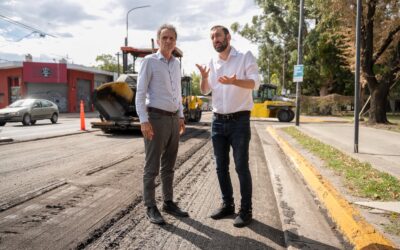 HURLINGHAM: DAMIAN SELCI Y GABRIEL KATOPODIS RECORRIERON EL INICIO DE REPAVIMENTACION DE AVENIDA VERGARA