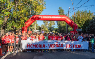 MORON: SE REALIZO LA TRADICIONAL MARATON POR LA MEMORIA VERDAD Y JUSTICIA