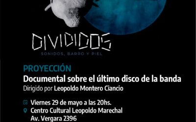 HURLINGHAM: PRESENTAN UN DOCUMENTAL DE DIVIDIDOS EN EL CENTRO CULTURAL LEOPOLDO MARECHAL
