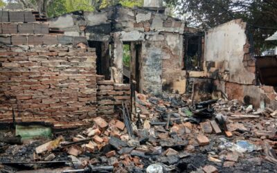 INCENDIO EN UNA VIVIENDA DE HURLINGHAM EL PROPIETARIO SUFRIO QUEMADURAS