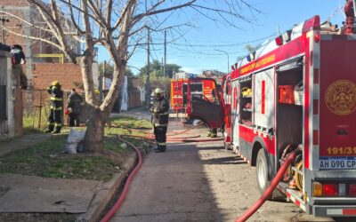 ITUZAINGO: SE INCENDIO UNA CASILLA NO HUBO HERIDOS