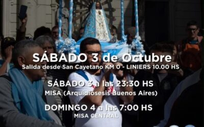EL 3 Y 4 DE OCTUBRE SE REALIZARA LA PEREGRINACION JUVENIL A LUJAN