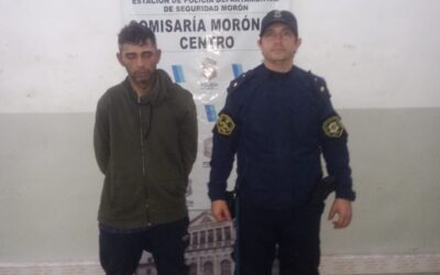 MORON: DETIENEN A UN DELINCUENTE QUE ROBO UNA MOTO EN PLENO CENTRO DE LA CIUDAD