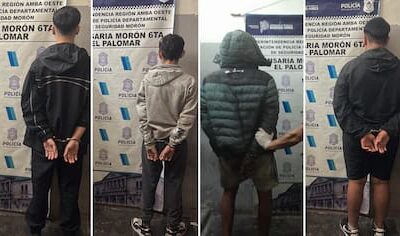 EL PALOMAR: DETIENEN A TRES MENORES DE 14 AÑOS Y UN MAYOR QUE REALIZARON VARIOS ROBOS DE AUTOS
