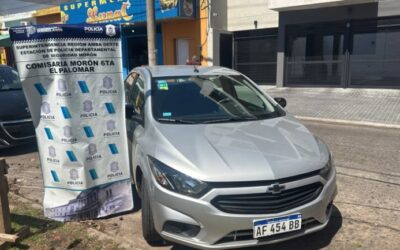 CIUDAD JARDIN: DETIENEN A UN DELINCUENTE QUE LE ROBO EL AUTO A UNA JUBILADA